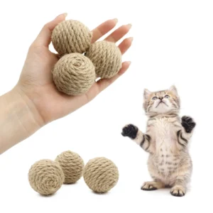 2pcs Hemp Rope Cat Balls