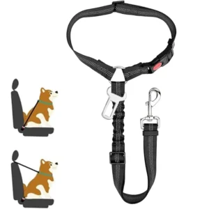 2-in-1 Reflective Dog Seatbelt