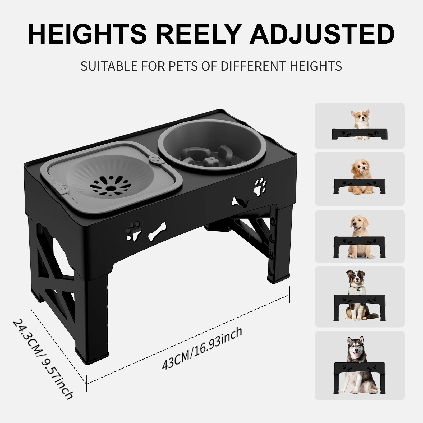3-in-1 Adjustable Pet Feeder - Image 2