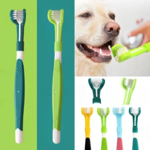 3-Sided Pet Toothbrush Cleaner