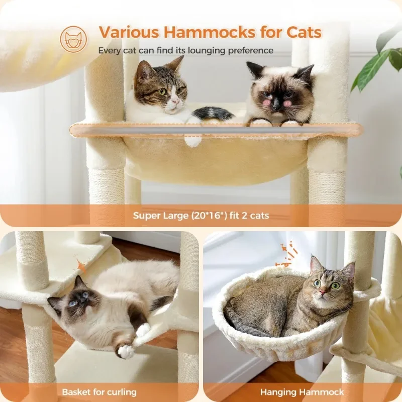 69" Multi-Level Cat Tree - Image 6