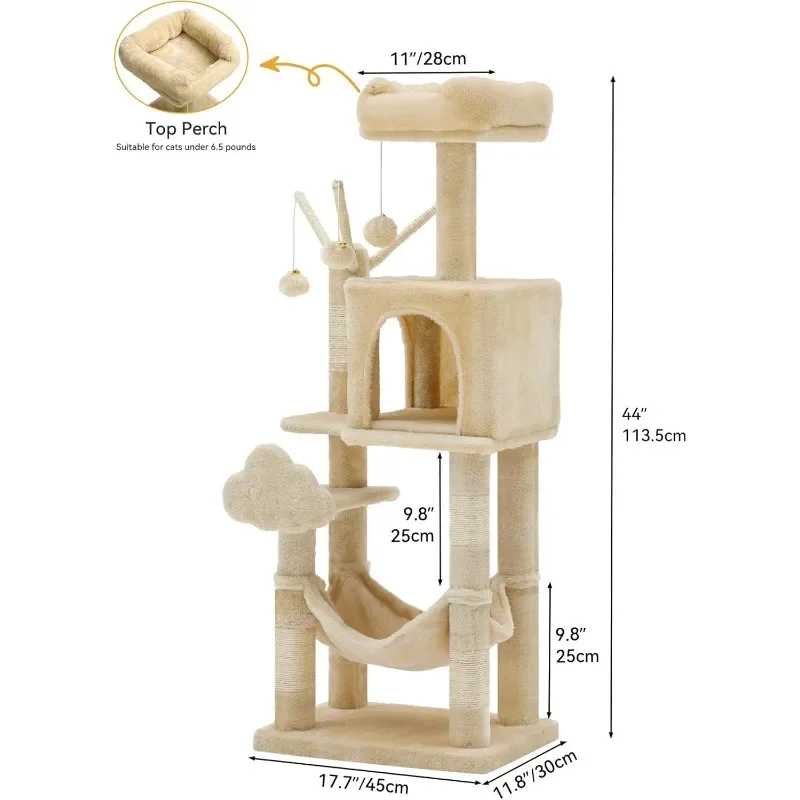 70.8" Multi-Level Cat Tower - Image 6