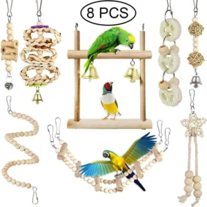 8-Piece Parrot Toy Set