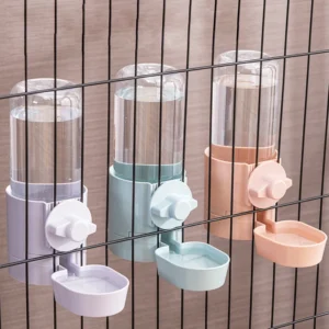 Hanging Pet Feeder & Water Bottle