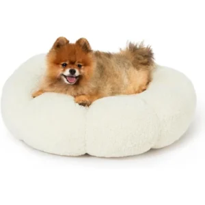 Fluffy Flower Calming Pet Bed
