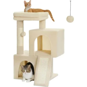 30" Plush Cat Tree Tower