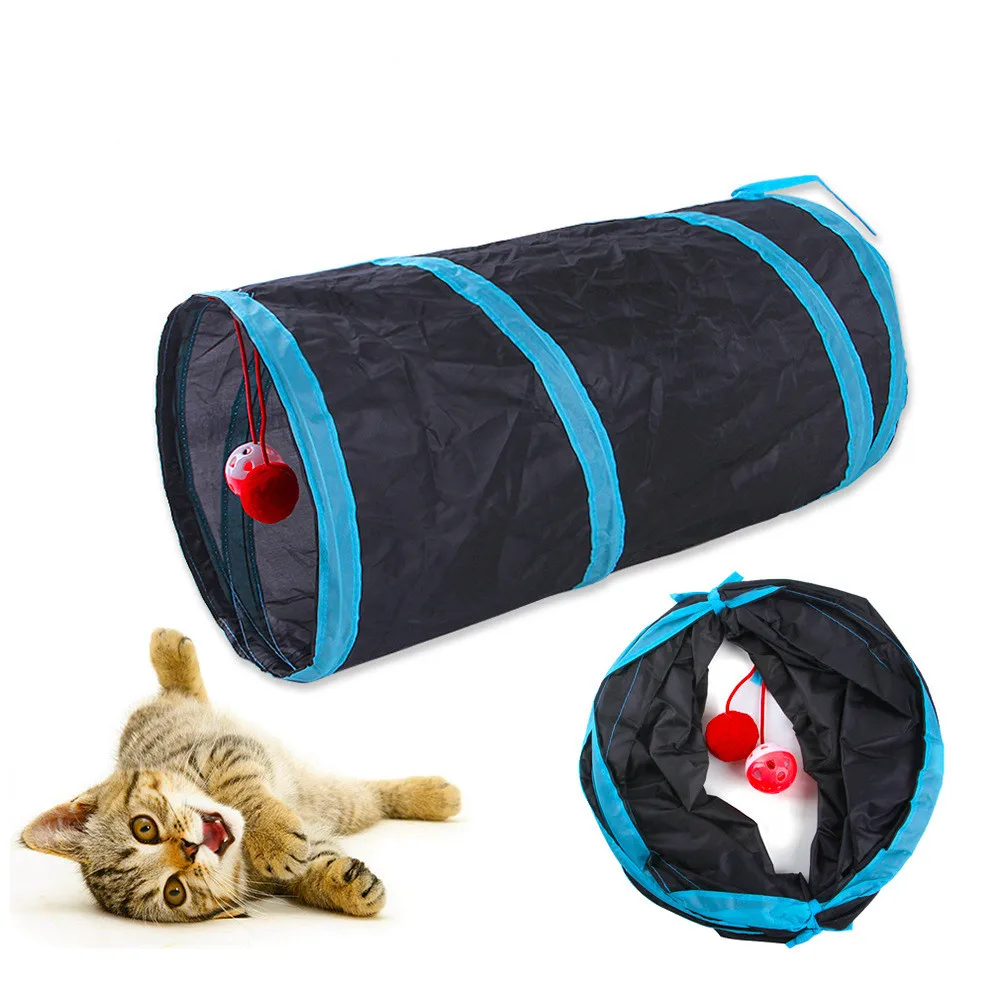 Foldable Cat Tunnel Toy - Image 2
