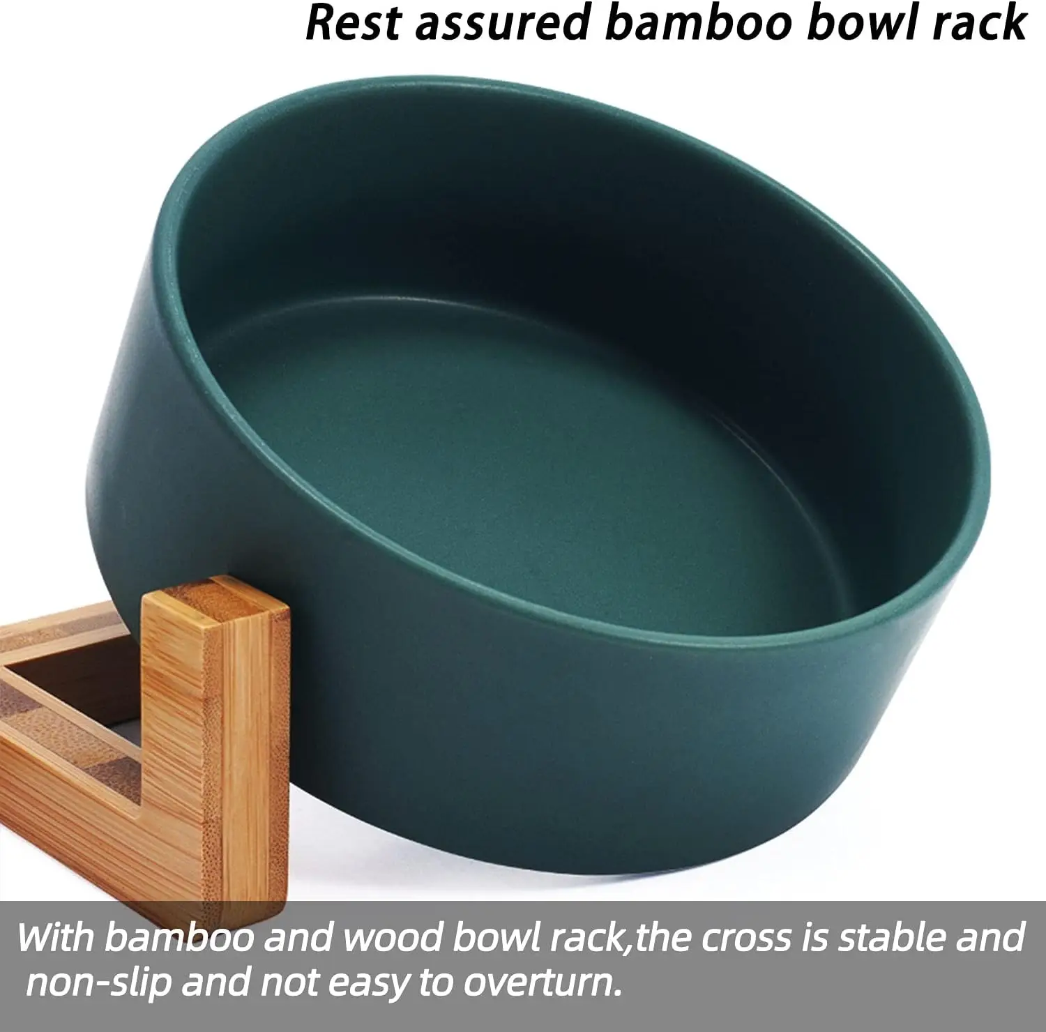 Ceramic Pet Bowl Set with Stand - Image 5
