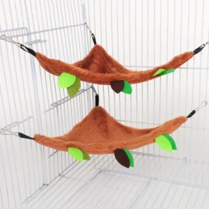Plush Cotton Hammock for Rodents