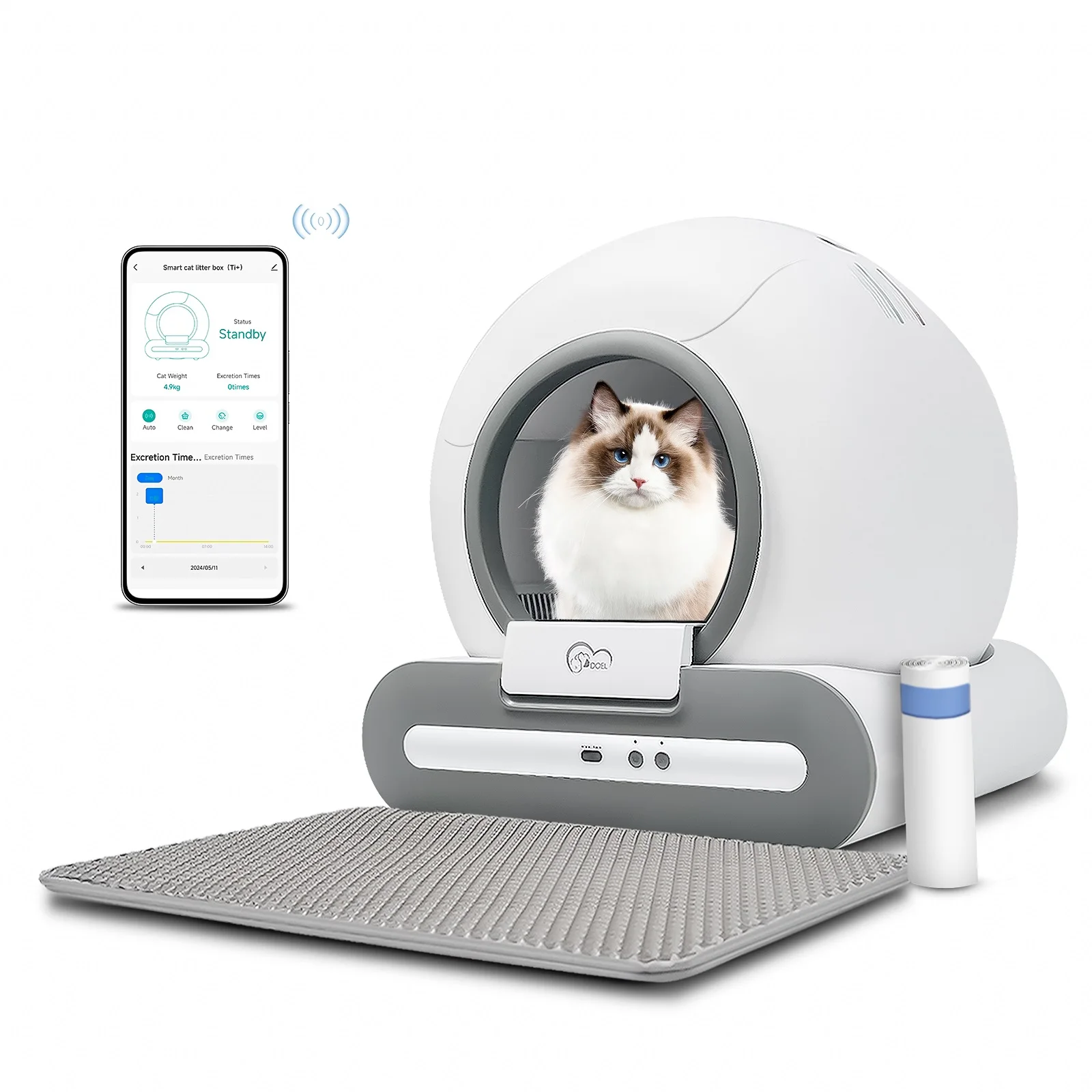 Automatic Self-Cleaning Cat Toilet