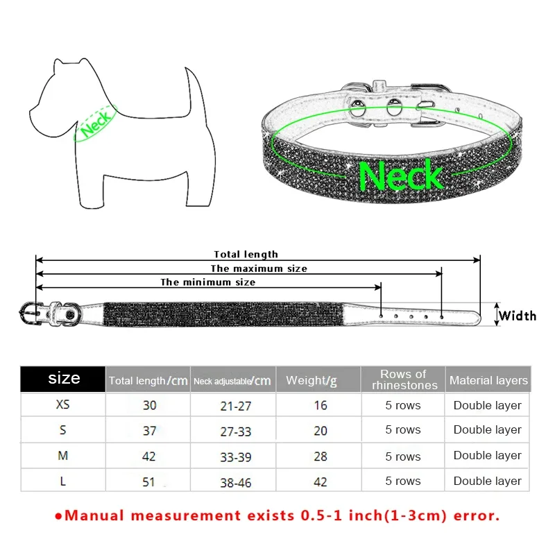 Crystal Rhinestone Dog Collar - Image 6