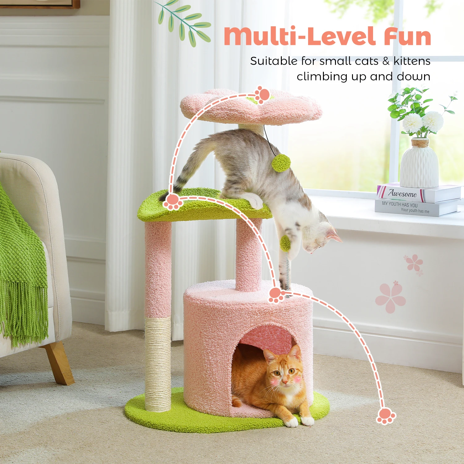 Flower Cat Tower Tree - Image 2