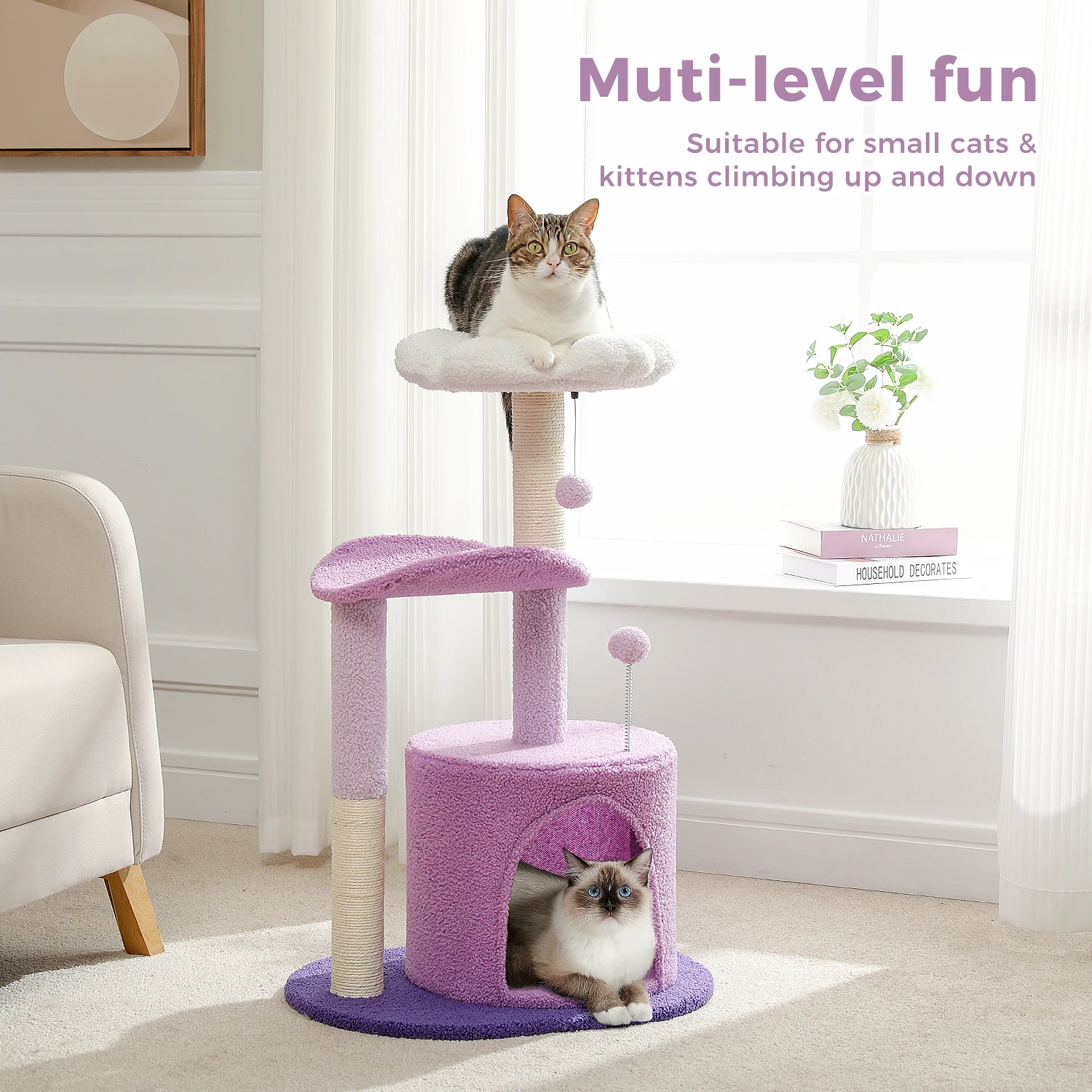 Flower Cat Tower Tree - Image 5
