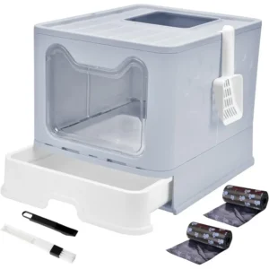 Foldable Enclosed Cat Litter Box