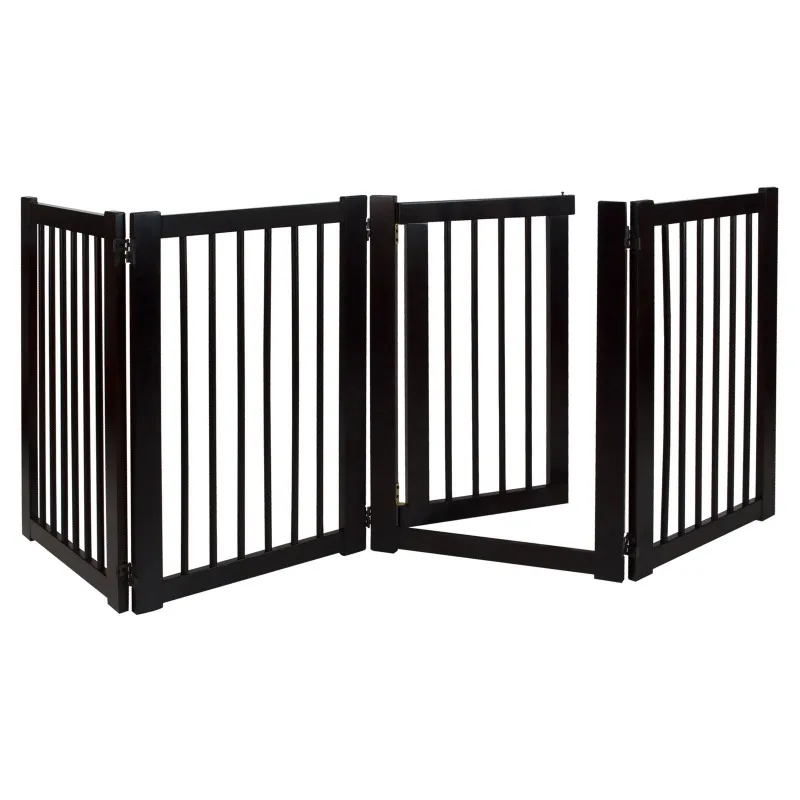 Free Standing Pet Gate with Door - Image 4