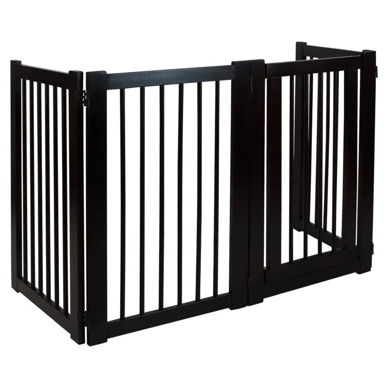 Free Standing Pet Gate with Door - Image 5