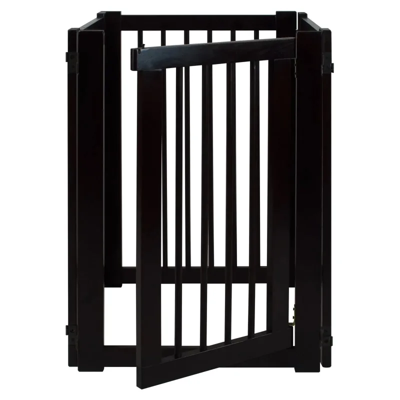 Free Standing Pet Gate with Door - Image 6