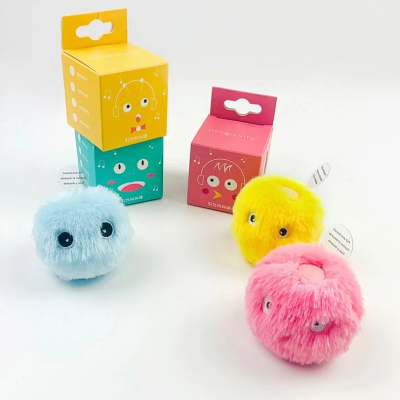 Smart Catnip Plush Squeak Ball - Image 2