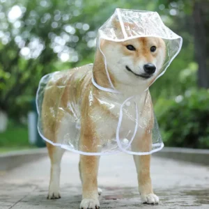 Transparent Pet Raincoat Jacket