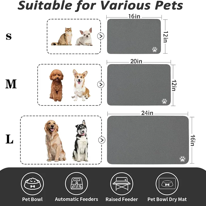 Absorbent Pet Feeding Mat - Image 4
