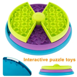3-Layer Dog Puzzle Feeder Bowl