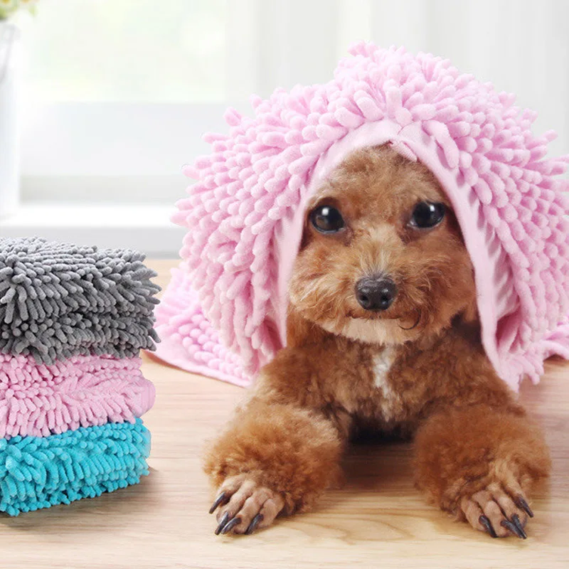 Chenille Pet Quick-Dry Towel