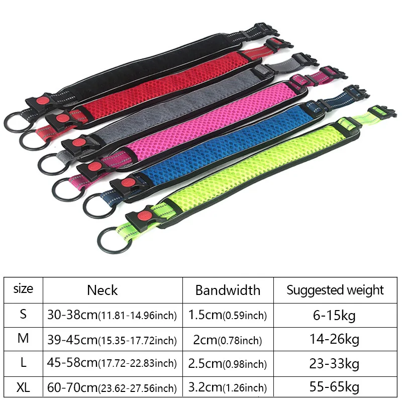 Reflective Breathable Dog Collar - Image 3