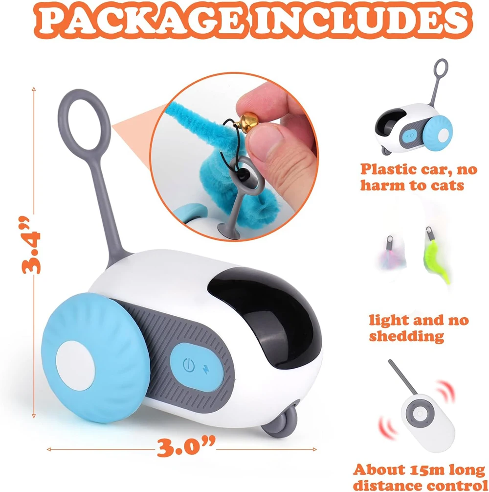 Remote-Controlled Smart Pet Toy Car - Image 2