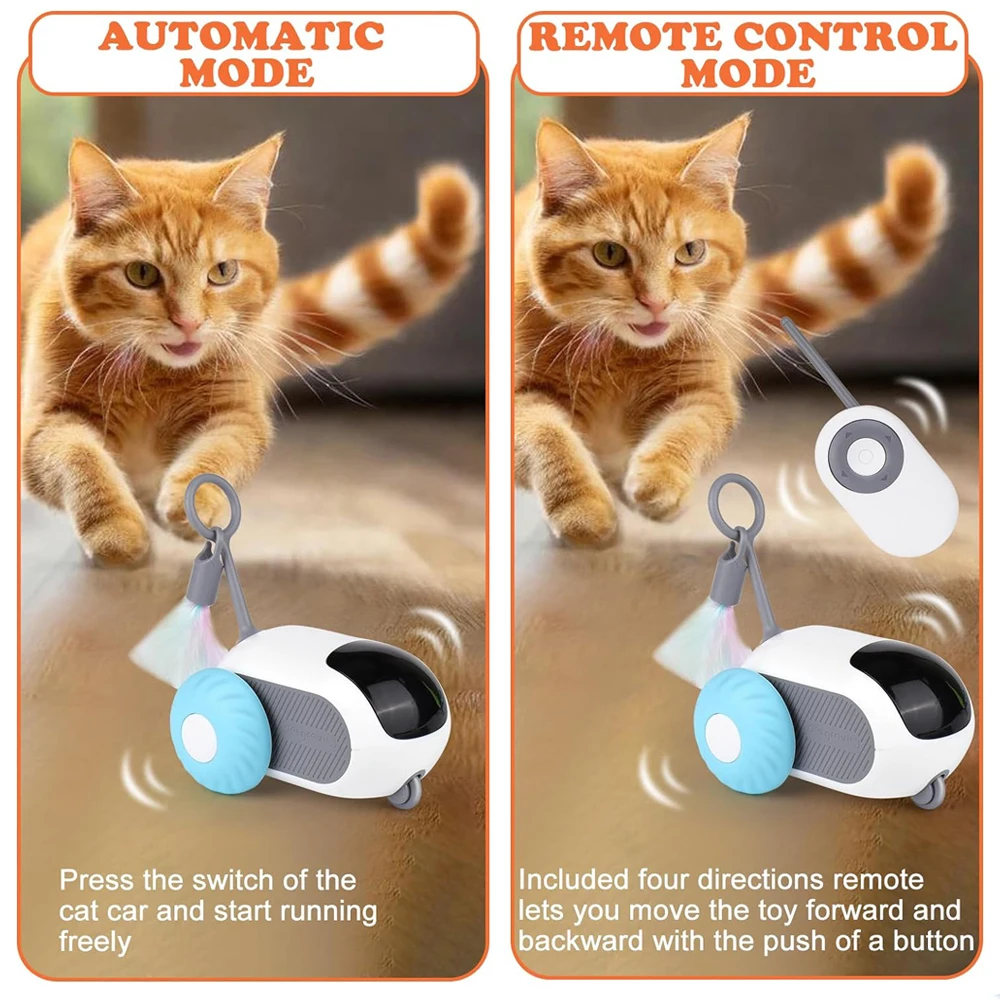 Remote-Controlled Smart Pet Toy Car - Image 5
