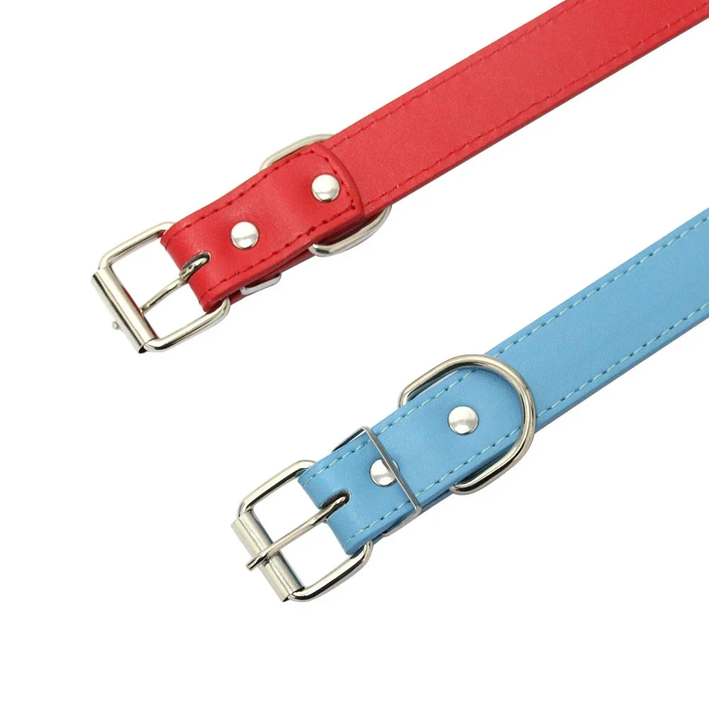 Adjustable Leather Pet Collar - Image 4